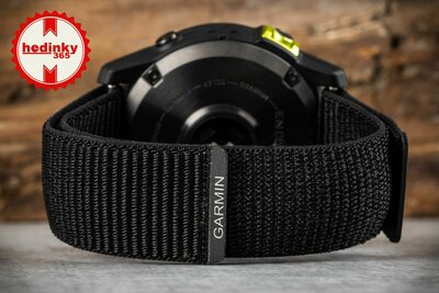 Garmin Enduro 2 Carbon Gray DLC Titanium / Black UltraFit Nylon Strap (+ curea de rezervă)