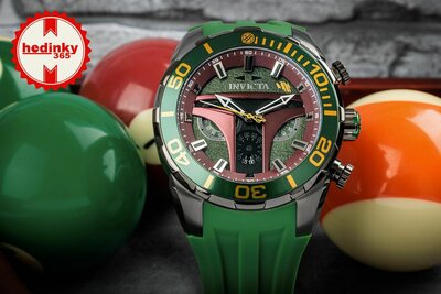 Invicta Star Wars Quartz 50mm 35051 Boba Fett Limited Edition 1977pcs