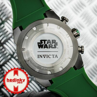 Invicta Star Wars Quartz 50mm 35051 Boba Fett Limited Edition 1977pcs