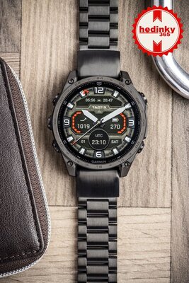 Brățară din oțel Ricardo 22mm (pro Garmin Fenix 8/7/6 (47mm), Epix 2 aj.), culoarea neagră V1, QuickFit