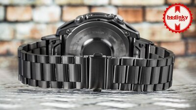 Brățară din oțel Ricardo 22mm (pro Garmin Fenix 8/7/6 (47mm), Epix 2 aj.), culoarea neagră V1, QuickFit
