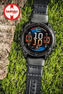 Curea din nylon Ricardo 26mm (pentru Garmin Fenix 8/7X/6X (51mm), Tactix etc.), negru, QuickFit
