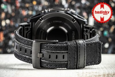 Curea din nylon Ricardo 26mm (pentru Garmin Fenix 8/7X/6X (51mm), Tactix etc.), negru, QuickFit