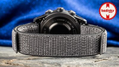 Curea din nylon Ricardo 20mm (pentru Garmin Fenix 8/7S/6S (43mm) și altele), gri, cu trecere