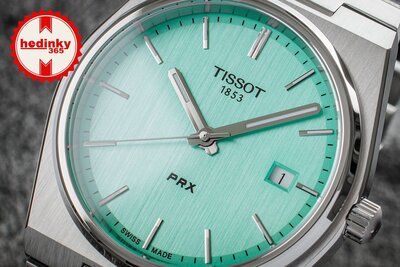 Tissot PRX Quartz T137.410.11.091.01 (în culoarea Tiffany Blue)