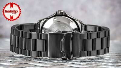 Bratara din otel Ricardo Vacone, neagră