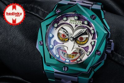 Invicta DC Comics Quartz 54mm 44461 Joker Limited Edition 4000pcs