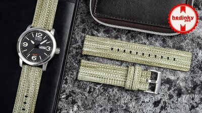 curea din nylon Ricardo 22mm (pentru Garmin Venu 3, Forerunner 265, Vívoactive 4 etc.), verde, Quick Release