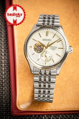 Seiko Presage Classic Series Automatic Open Heart SPB480SJ1 "Shiro-Iro"