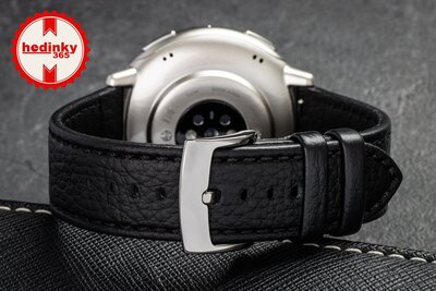 Amazfit Active 2 Premium (Round) Black Leather (+ curea de rezervă)