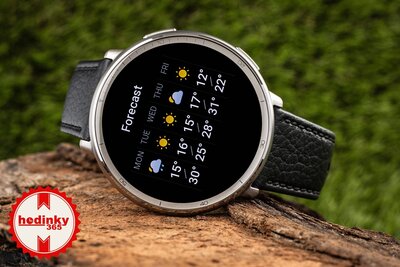 Amazfit Active 2 Premium (Round) Black Leather (+ curea de rezervă)