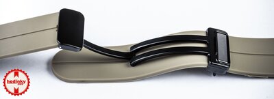 Curea de silicon Ricardo 22mm (pro Huawei Watch GT 4, 5), culoarea maro, Quick Release