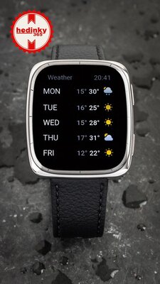 Amazfit Active 2 (Square) Black Leather (+ curea de schimb)