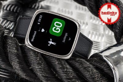 Amazfit Active 2 (Square) Black Leather (+ curea de schimb)