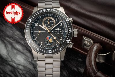 Fortis Novonaut N-42 Automatic Chronograph Amadee-24 F2040016 Limited Edition 100pcs (+ curea de rezervă)